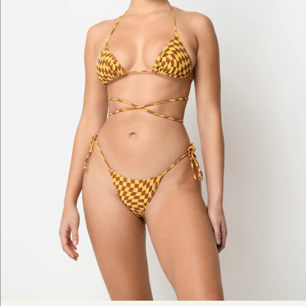 Tropic of C Praia bikini in Sunshine Check size XS